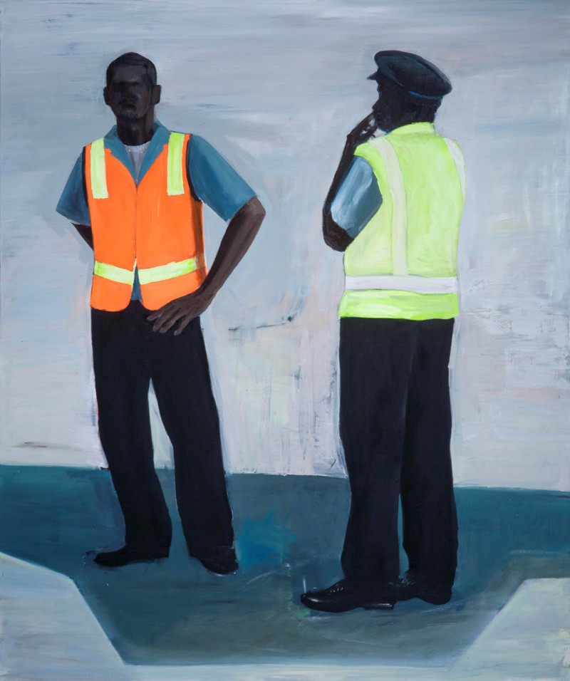 Paul Anthony Smith, Tarmac #1, 2011 Oil on Canvas, 72 x 60x 1.75 Inches. image Courtesy of E.G. Schempf.